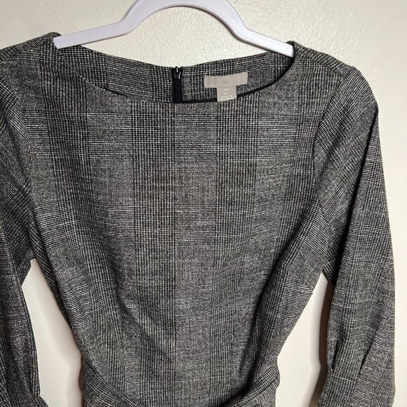 H & M Plaid Tie Dress Size S - Picture 2 of 8